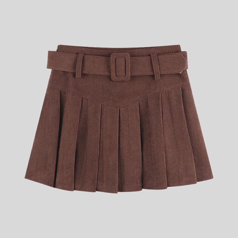 Mini-Jupe-Velours-Cotelé