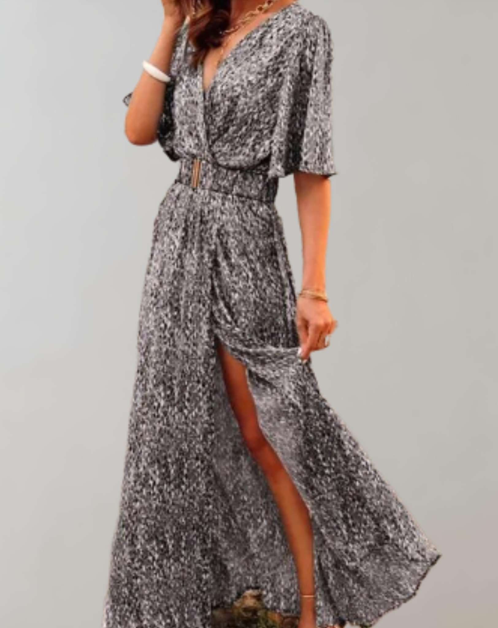 Nadia | Robe Longue Femme en Tissu Fluide avec Silhouette Ample | Élégance et Confort pour l'Été 3