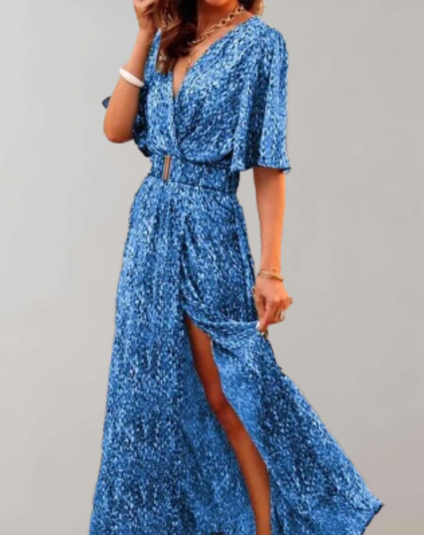 Nadia | Robe Longue Femme en Tissu Fluide avec Silhouette Ample | Élégance et Confort pour l'Été 6