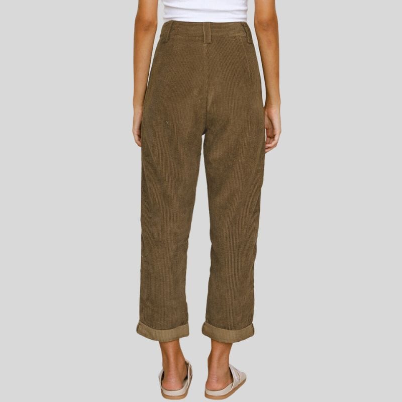 Pantalon chino velours discount femme