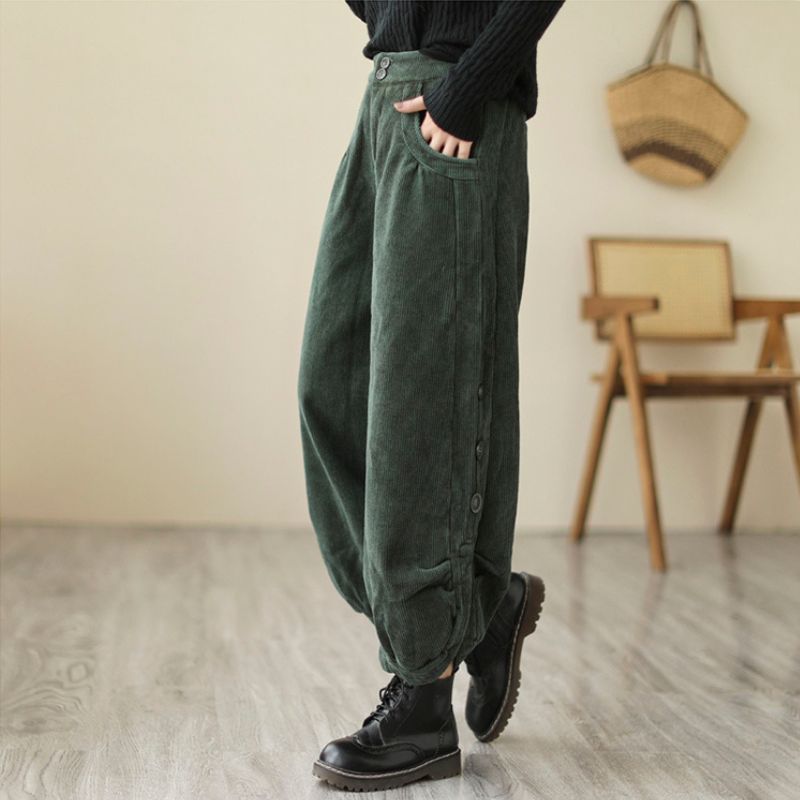 Pantalon-Cotele-Velour-Femme
