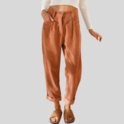 Pantalon Droit Velours Cotelé Femme