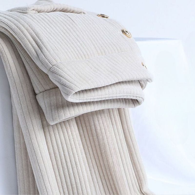 Pantalon-Femme-Gros-Velours-Cotelé