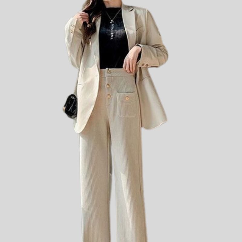 Pantalon-Femme-Gros-Velours-Cotelé