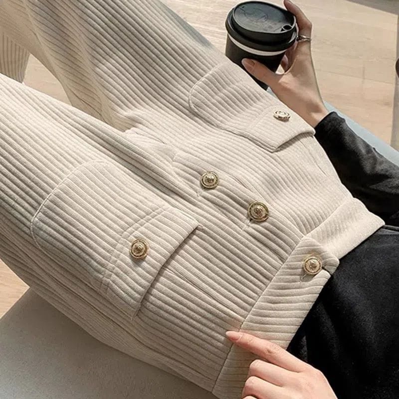 Pantalon-Femme-Gros-Velours-Cotelé