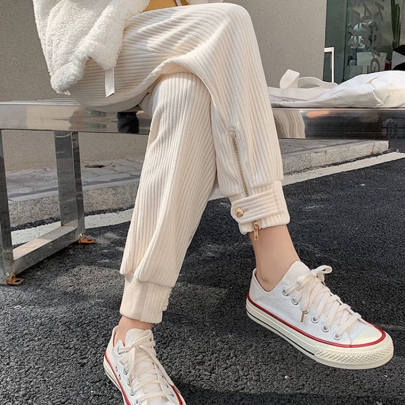 Pantalon-Femme-Velours-Grosses-Cotes