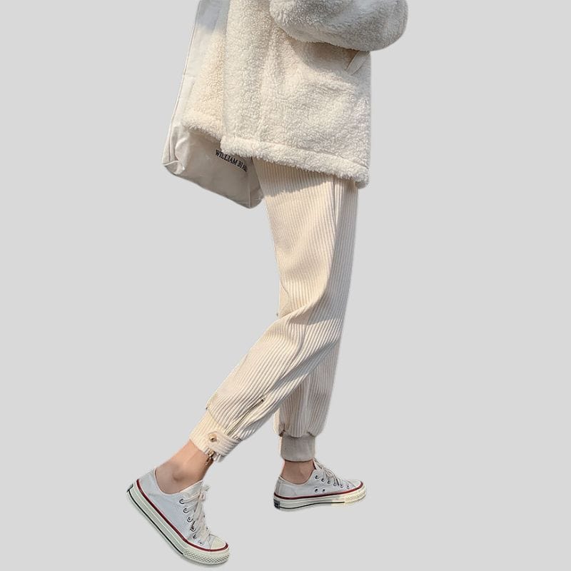 Pantalon-Femme-Velours-Grosses-Cotes