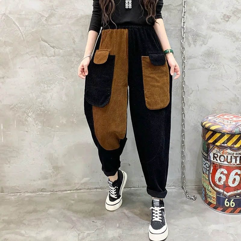 Pantalon-Femme-en-Velours