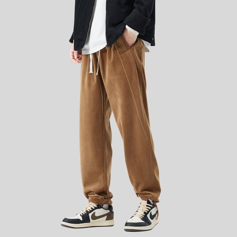 Pantalon-Homme-Velour-Cotelé