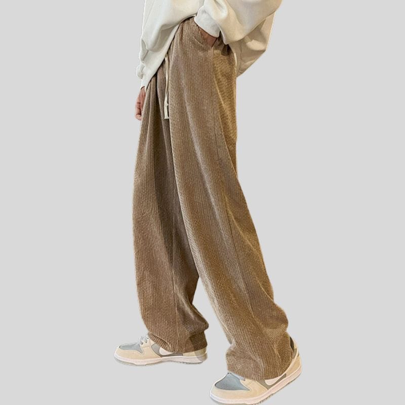 Pantalon-Large-Velours-Homme