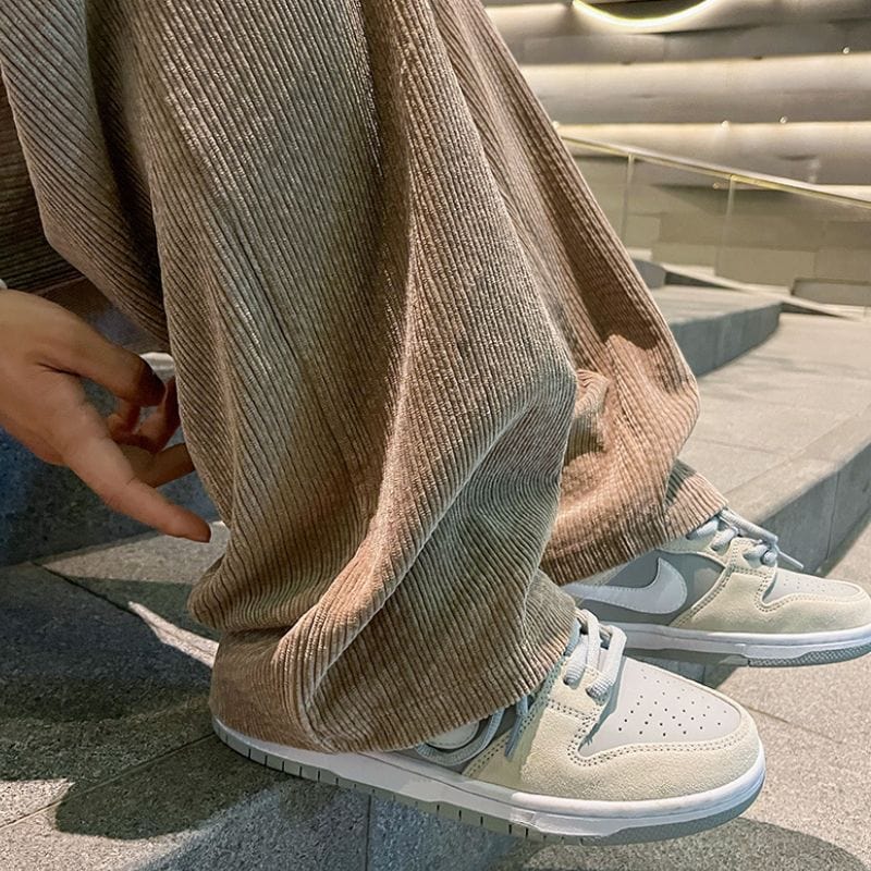 Pantalon-Large-Velours-Homme