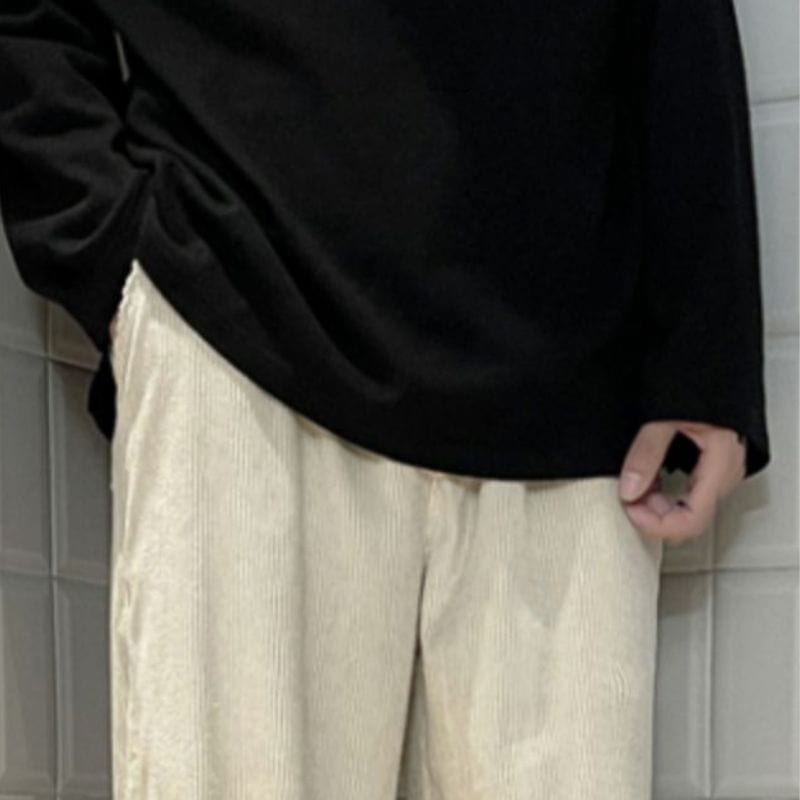 Pantalon-Velour-Beige-Homme