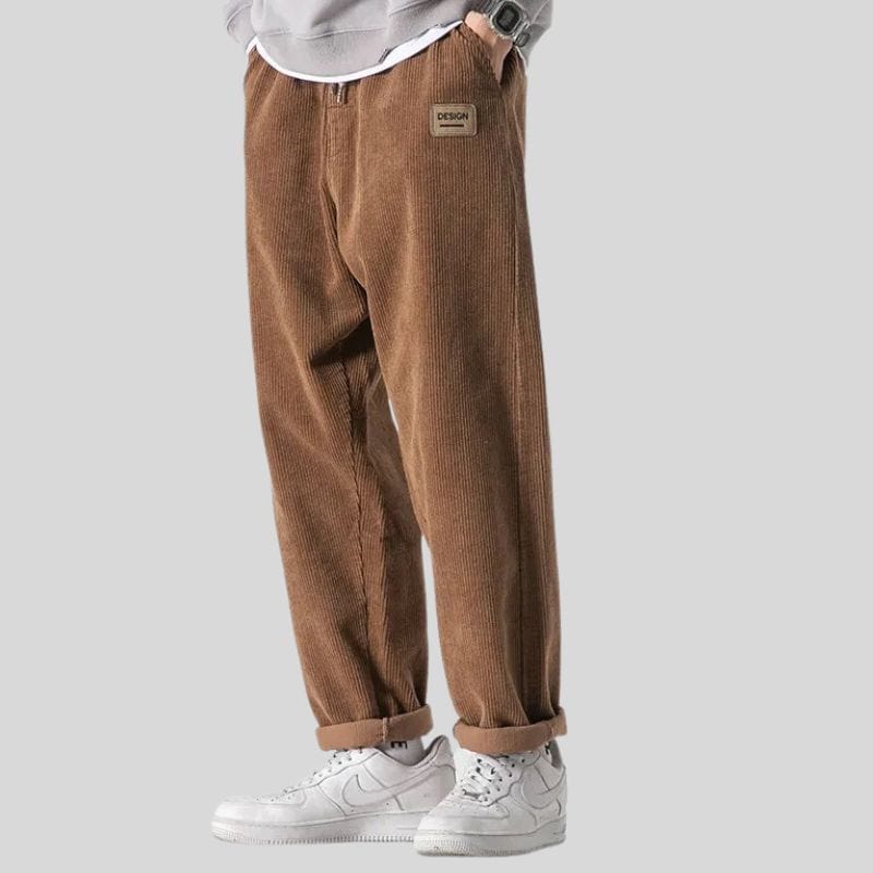 Pantalon-Velour-Camel