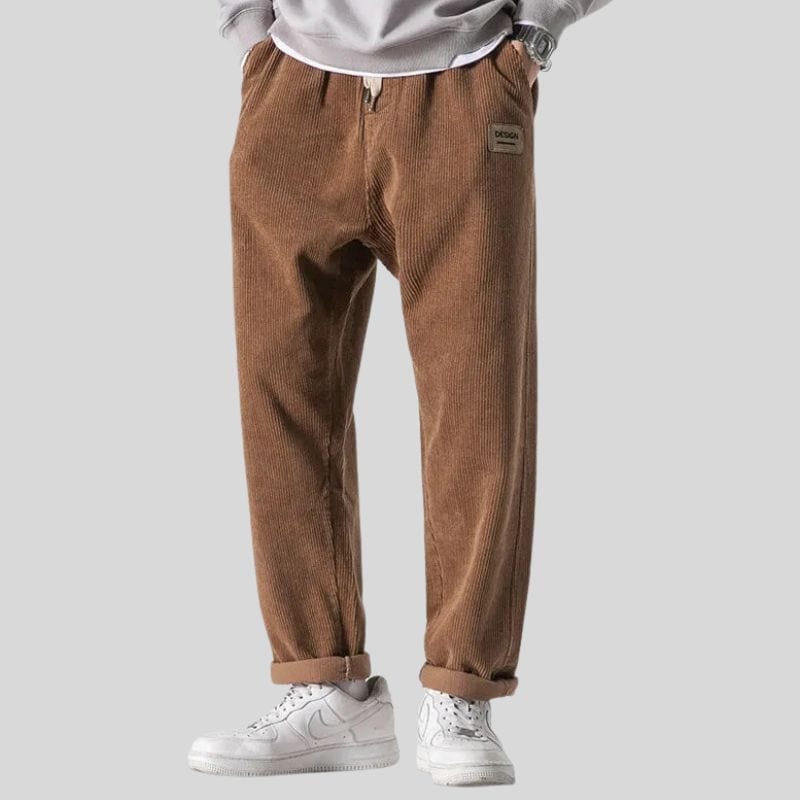 Pantalon-Velour-Camel