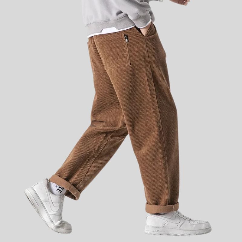 Pantalon-Velour-Camel