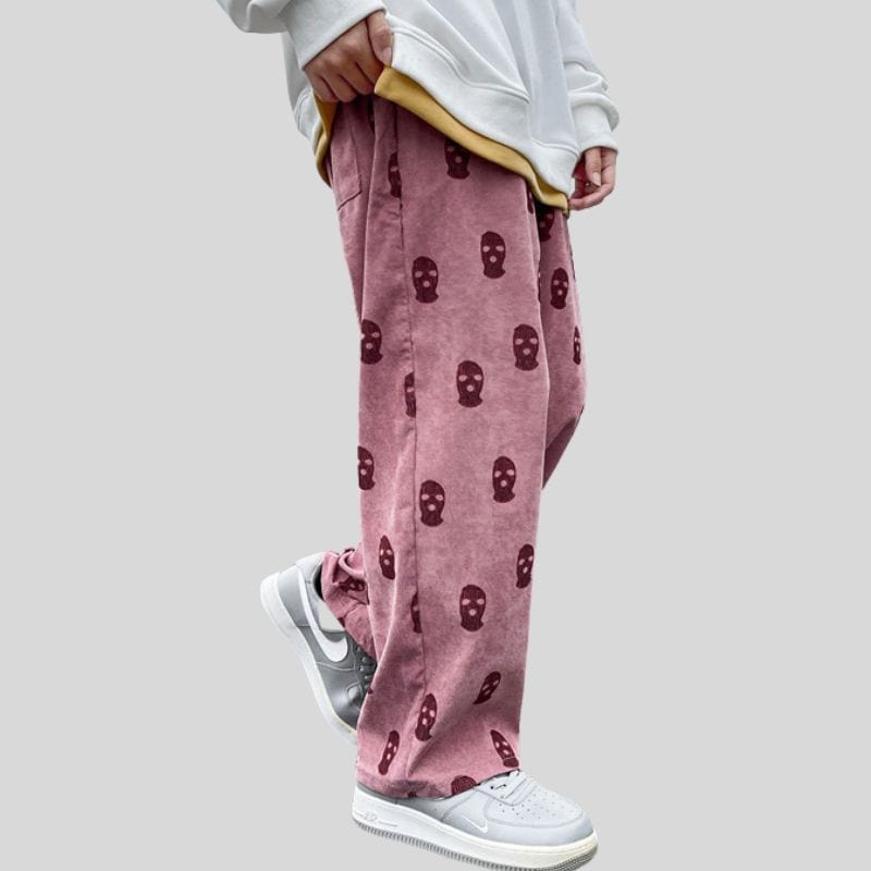 Pantalon-Velour-Cotelé-Homme