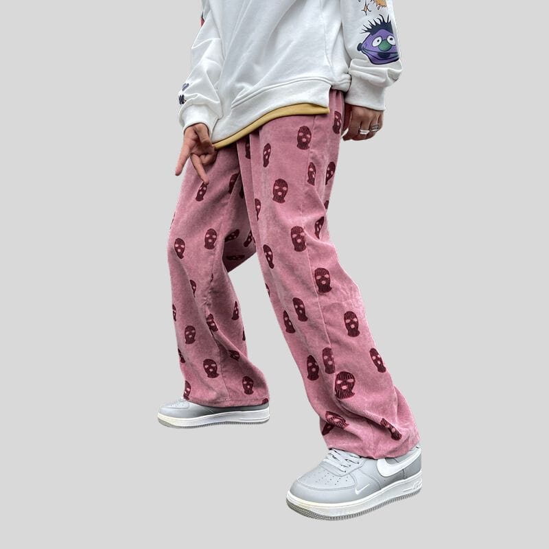 Pantalon-Velour-Cotelé-Homme