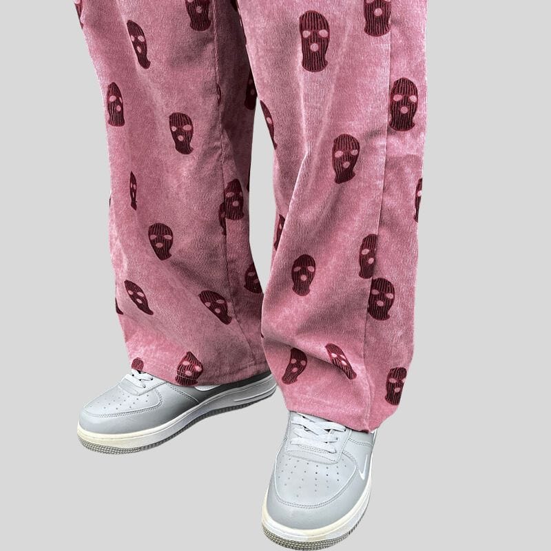 Pantalon-Velour-Cotelé-Homme