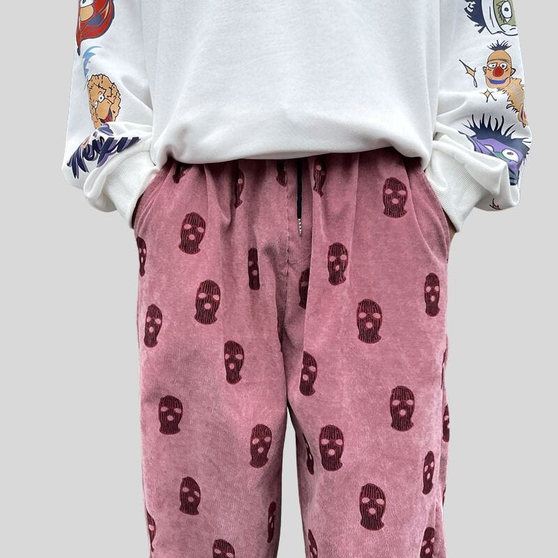 Pantalon-Velour-Cotelé-Homme