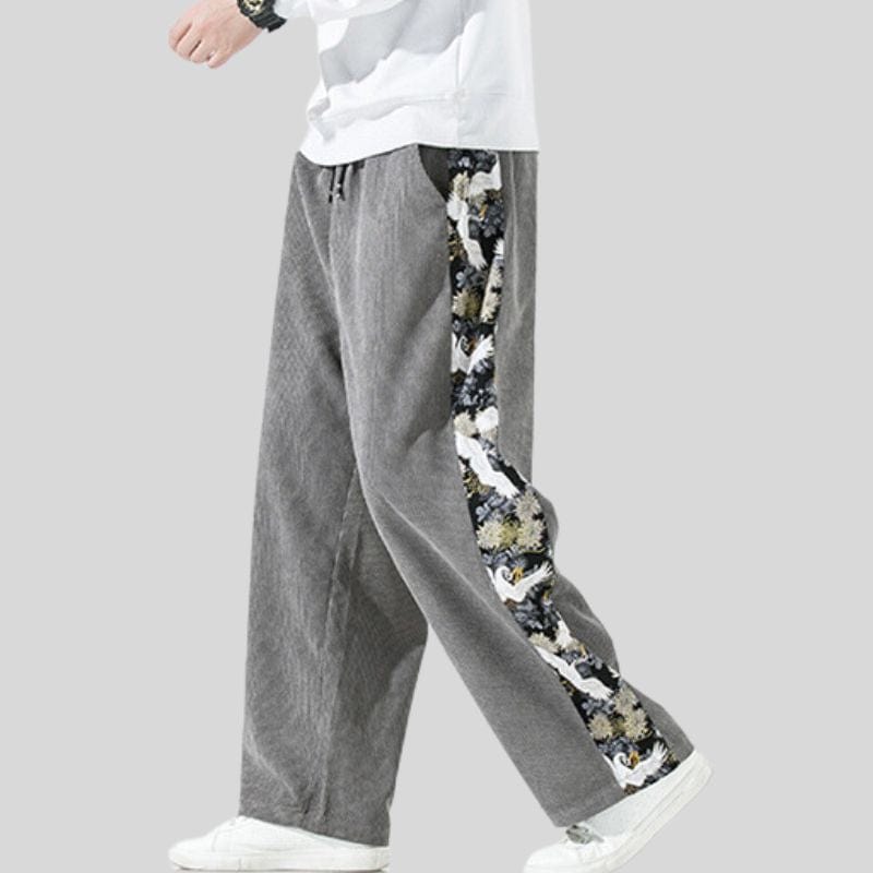 Pantalon-Velour-Homme-Grande-Taille