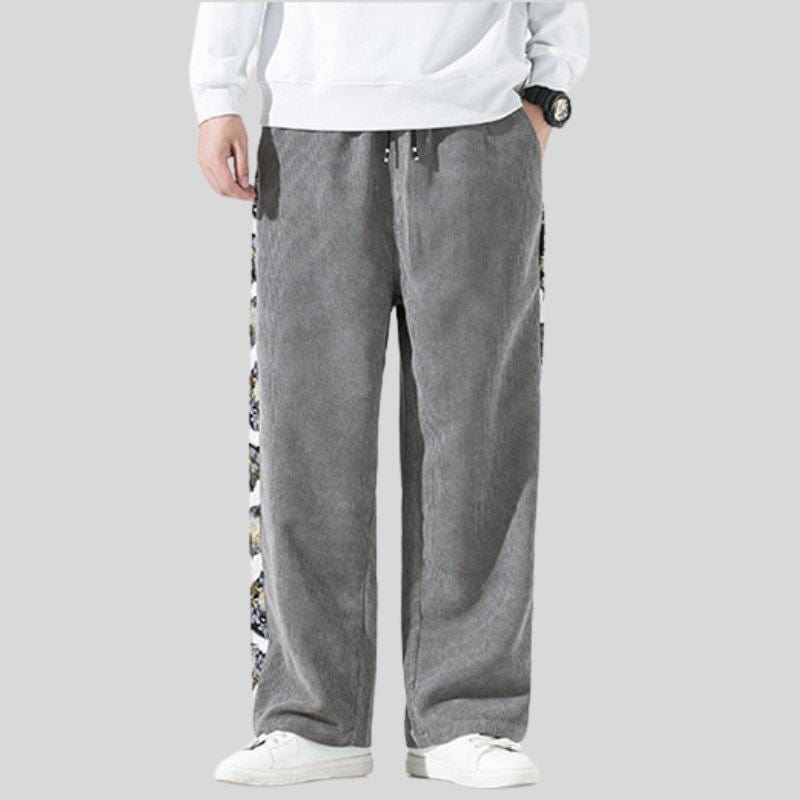 Pantalon-Velour-Homme-Grande-Taille