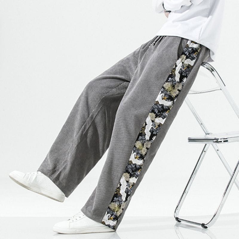 Pantalon-Velour-Homme-Grande-Taille