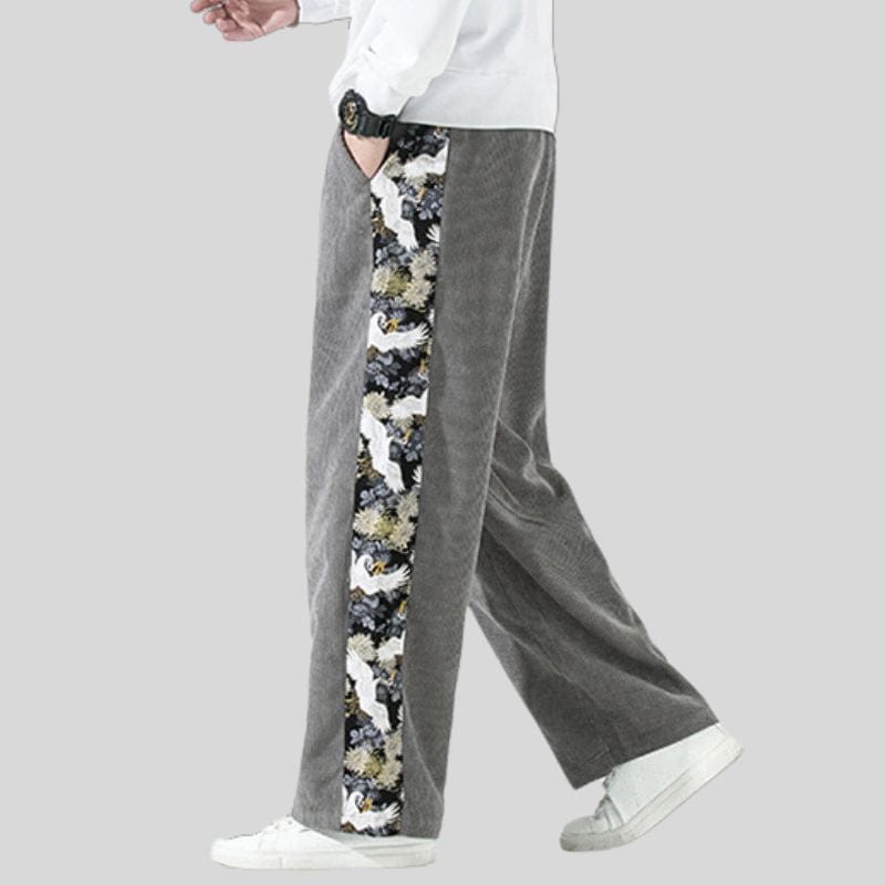 Pantalon-Velour-Homme-Grande-Taille