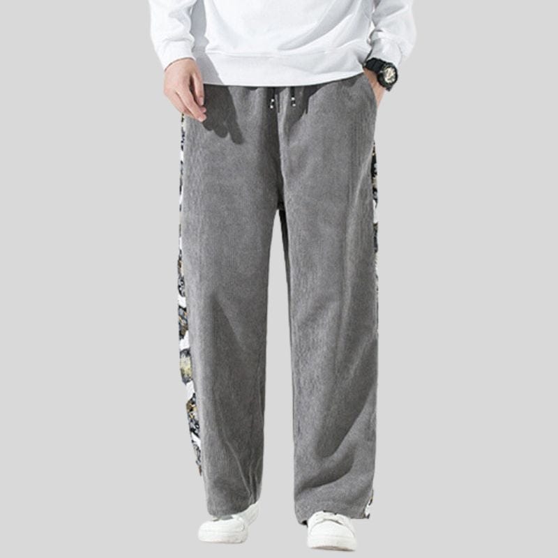 Pantalon-Velour-Homme-Grande-Taille