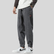 Pantalon-Velour-Slim-Homme