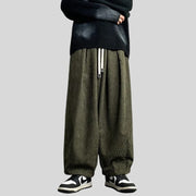 Pantalon-Velour-Vert-Homme