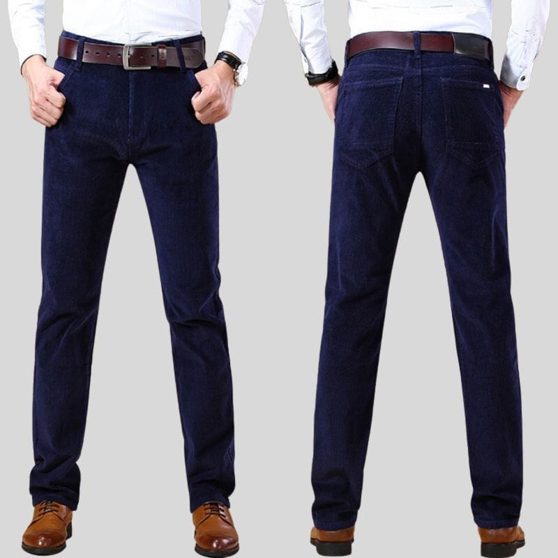 Pantalon-Velours-Bleu-Marine-Homme