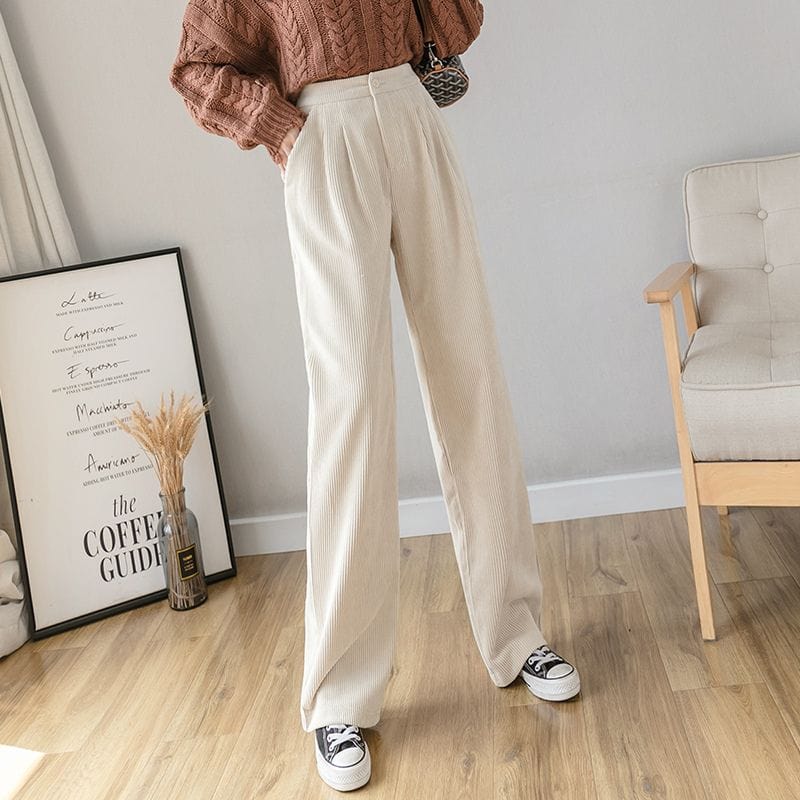 Pantalon-Velours-Cotele-Ecru-Femme