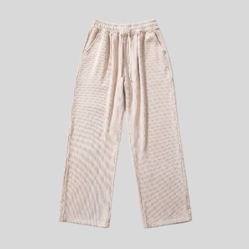 Pantalon-Velours-Cotelé-Homme-Beige