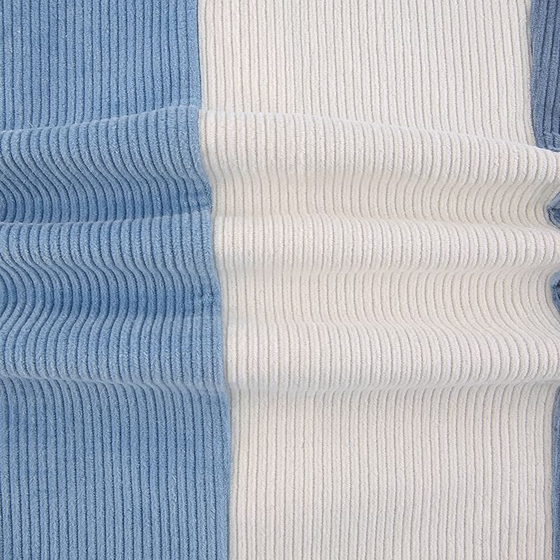 Pantalon-Velours-Femme-Bleu