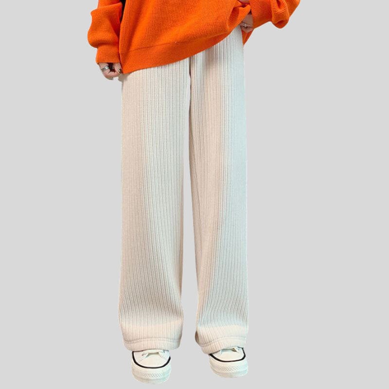 Pantalon-Velours-Large-Femme