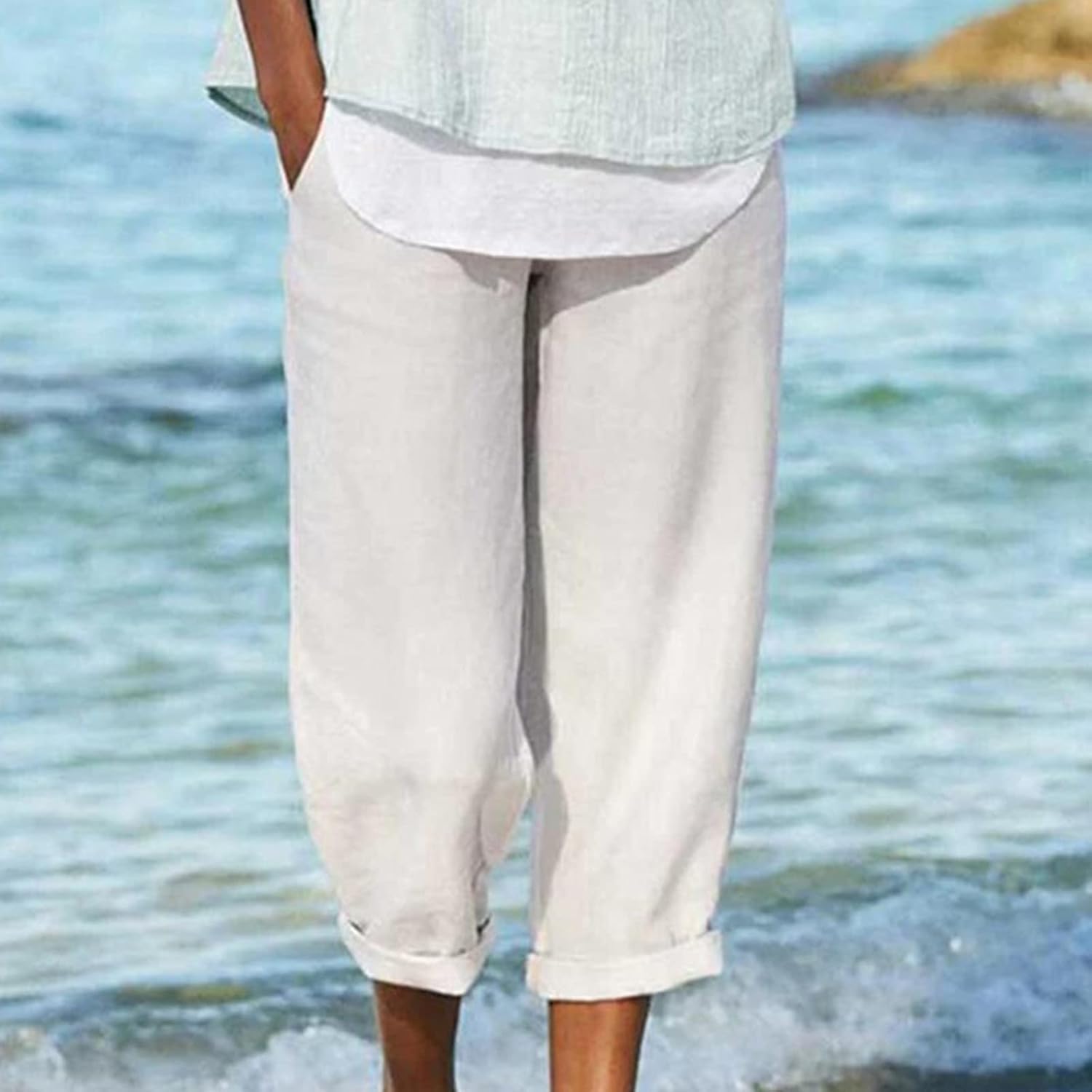 Pantalon Court Homme Léger en Coton avec Conception Respirante | Idéal pour les Journées Ensoleillées 2