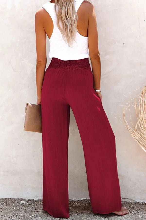 Pantalon Décontracté Femme Taille Haute avec Détails Élégants | Polyvalent pour un Style Quotidien 5