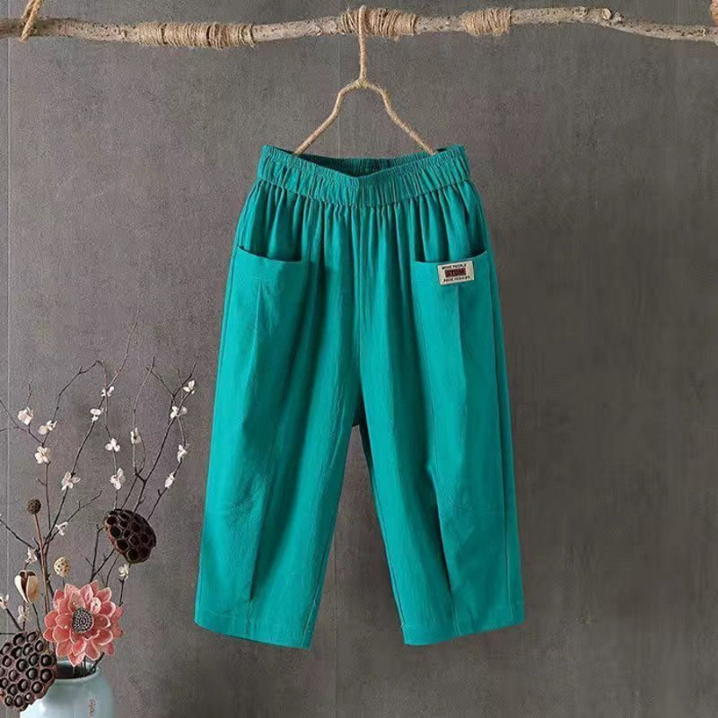 Pantalon Décontracté Femme en Coton Léger avec Ceinture Élastique | Style Moderne pour Confort Quotidien 6