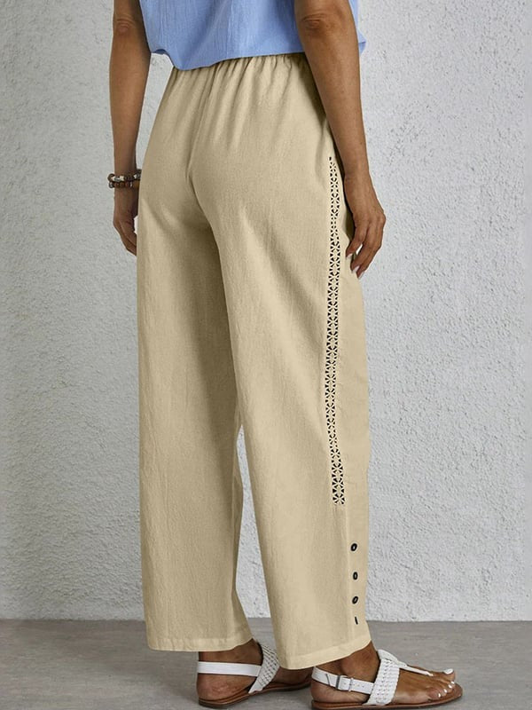 Pantalon Décontracté Homme Boutonné avec Taille Réglable - Élégance et Confort au Quotidien 3