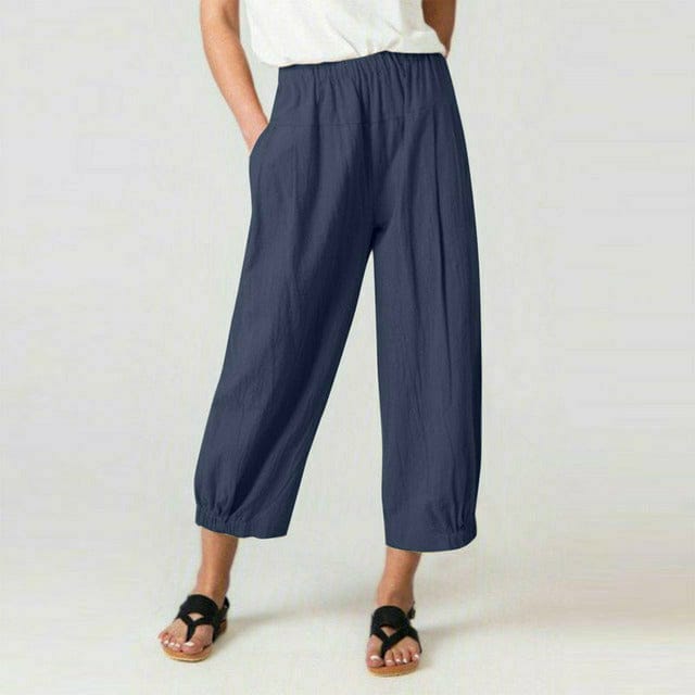 Pantalon Décontracté Homme en Coton et Lin avec Taille Élastique | Confort Optimal pour Détente et Élégance 1