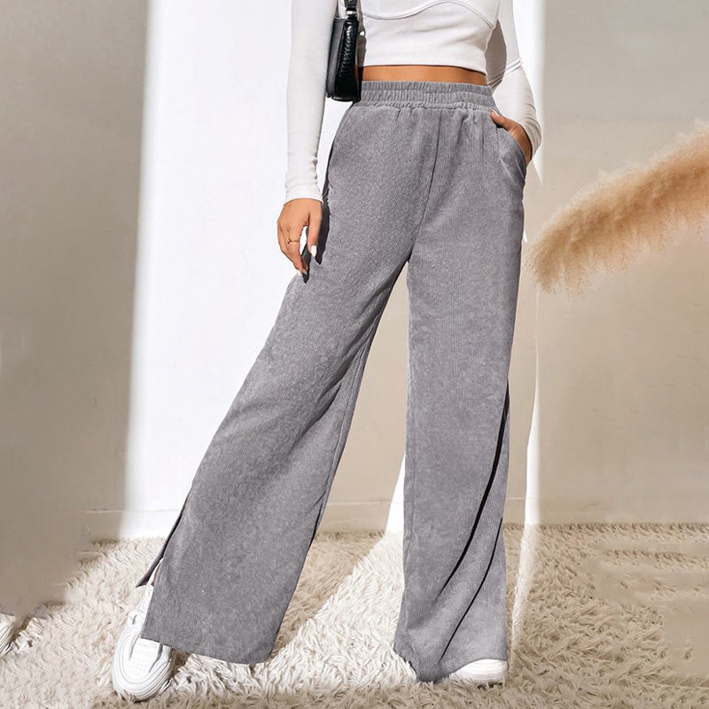 Pantalon Détente Femme | Taille Élastique et Poches Latérales | Style Décontracté pour Confort Optimal 0