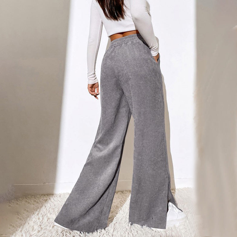Pantalon Détente Femme | Taille Élastique et Poches Latérales | Style Décontracté pour Confort Optimal 1