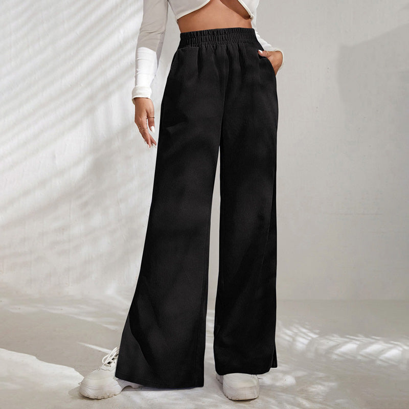 Pantalon Détente Femme | Taille Élastique et Poches Latérales | Style Décontracté pour Confort Optimal 2