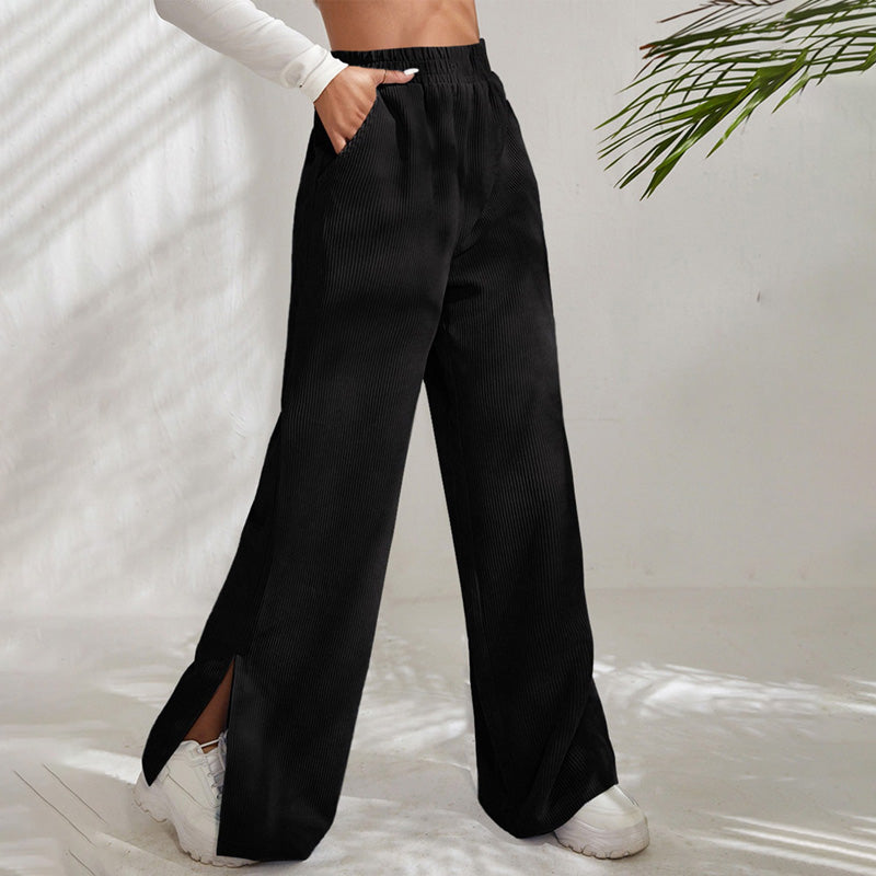 Pantalon Détente Femme | Taille Élastique et Poches Latérales | Style Décontracté pour Confort Optimal 3