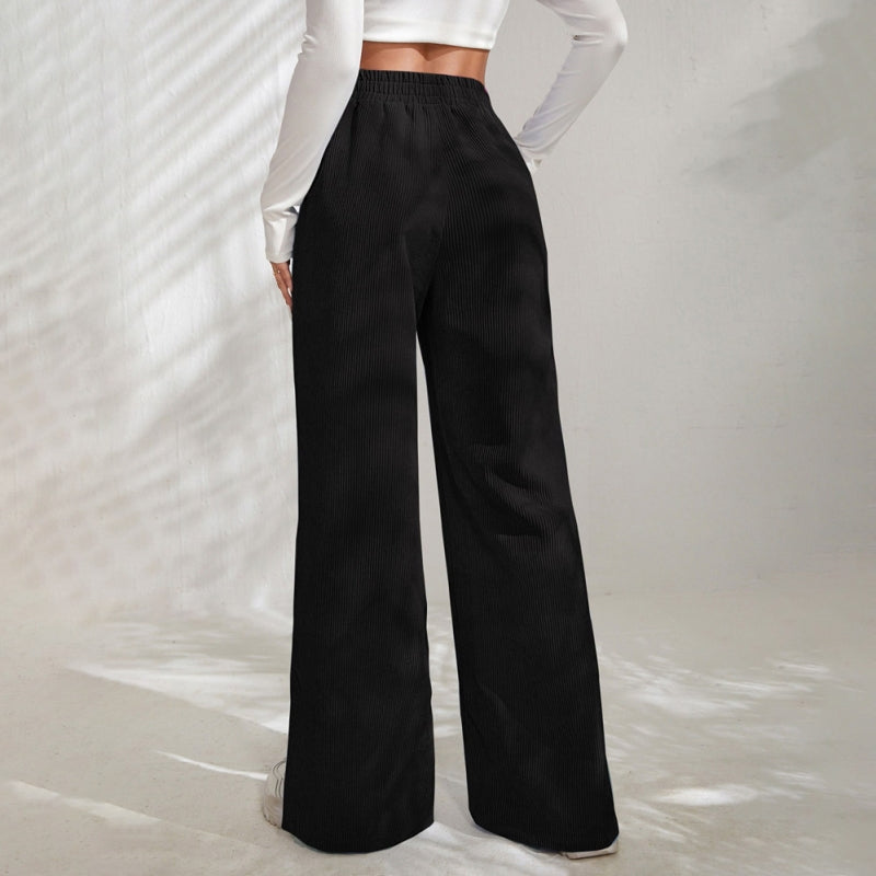 Pantalon Détente Femme | Taille Élastique et Poches Latérales | Style Décontracté pour Confort Optimal 4
