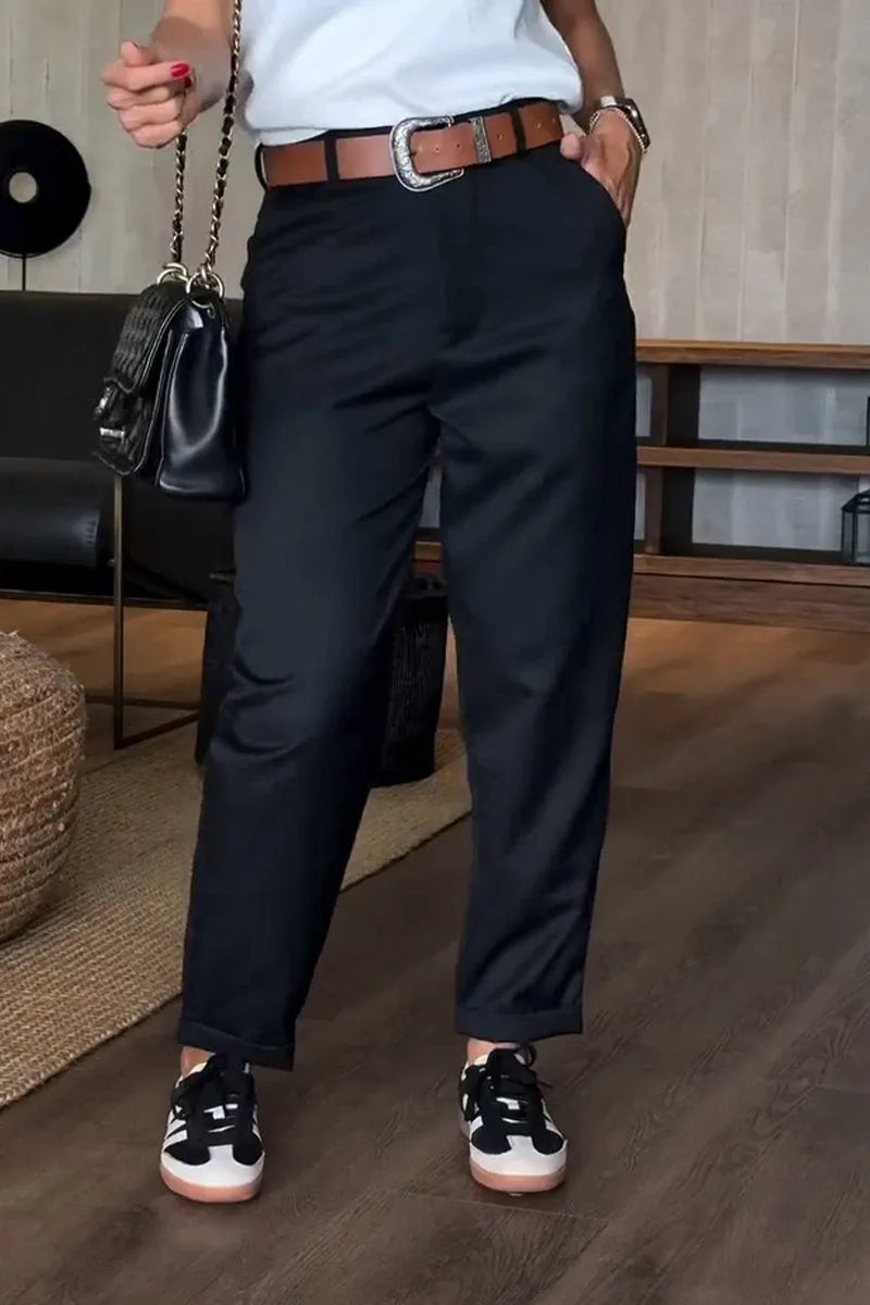 Pantalon Élégant Femme | Pantalon Taille Haute avec Confort Optimal | Polyvalent pour Toutes les Occasions 2
