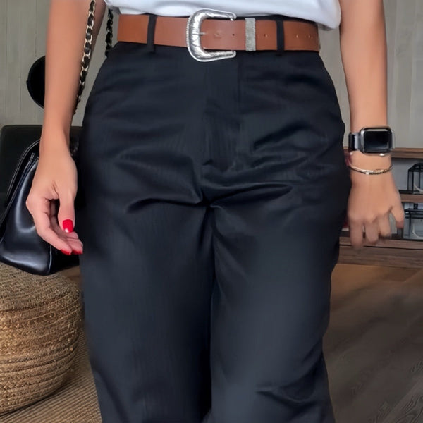 Pantalon Élégant Femme | Pantalon Taille Haute avec Confort Optimal | Polyvalent pour Toutes les Occasions 7