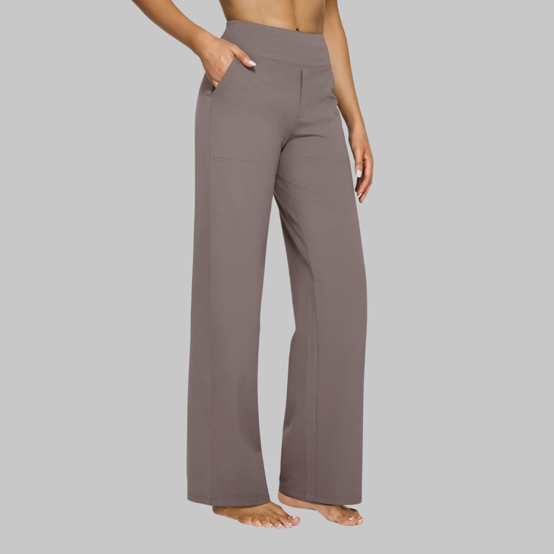 Pantalon Fluide Femme Confortable avec Taille Élastique | Style Décontracté pour Liberté de Mouvement 0