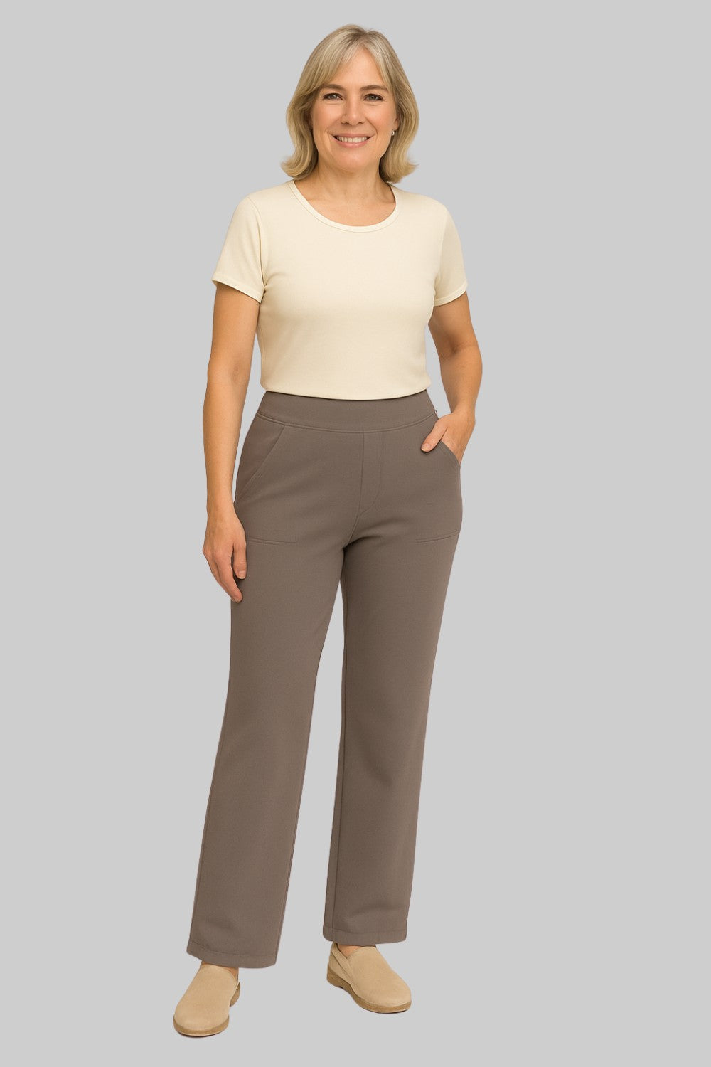 Pantalon Fluide Femme Confortable avec Taille Élastique | Style Décontracté pour Liberté de Mouvement 1