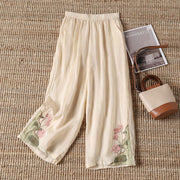 Pantalon Fluide Femme | Imprimé Floral avec Ceinture Élastique | Tissu Léger pour Confort et Élégance 0